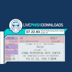 1993-07-22: Stowe Performing Arts Center, Stowe, VT, USA