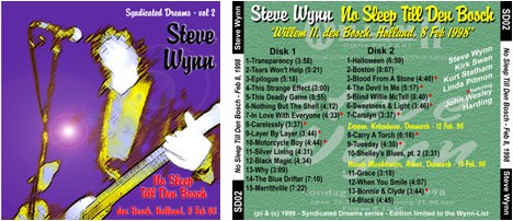 Syndicated Dreams, Volume 2: No Sleep Till Den Bosch – Feb. 8 1998