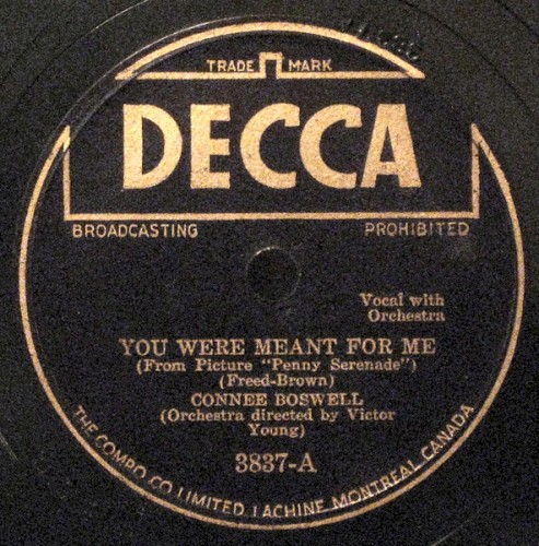 You Were Meant for Me / I Went Out of My Way