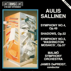 Symphony no. 4, op. 49 / Shadows, op. 52 / Symphony no. 5, op. 57 "Washington Mosaics"