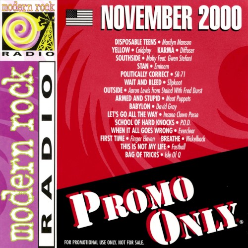 Promo Only: Modern Rock Radio, November 2000