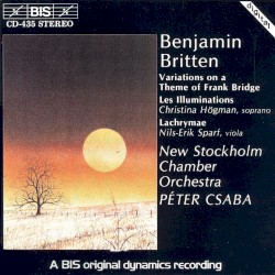 Variations on a Theme of Frank Bridge / Les Illuminations / Lachrymae