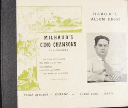 Milhaud's Cinq Chansons for Children