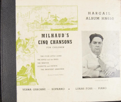 Milhaud's Cinq Chansons for Children
