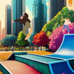 Skateboarding