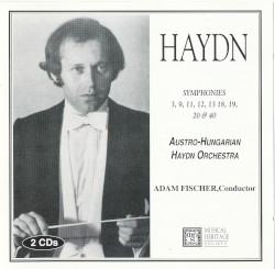 Symphonies 3, 9, 11, 12, 13, 18, 19, 20, & 40