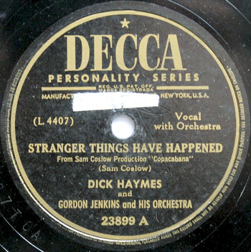 Stranger Things Have Happened / Je vous aime