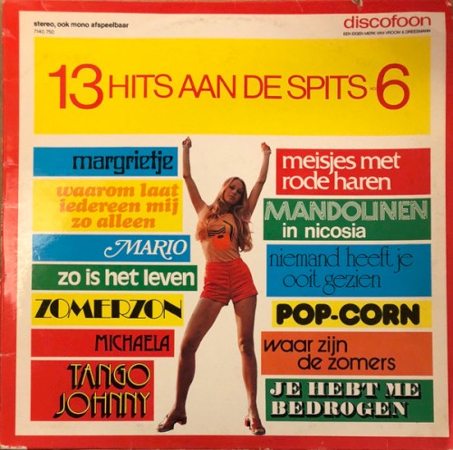 13 hits aan de spits