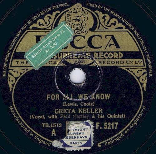 For All We Know / I Love You Very Much, Madame