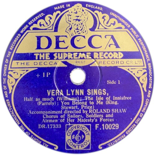 Vera Lynn Sings