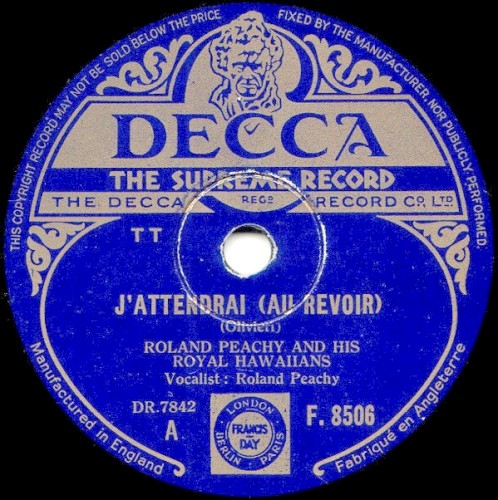 J'Attendrai (Au Revoir) / Wabash Blues