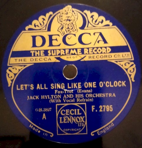Let's All Sing Like One O'Clock / Once Aboard the Lugger