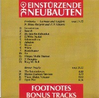 Footnotes & Bonus Tracks