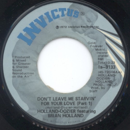 Don’t Leave Me Starvin’ for Your Love