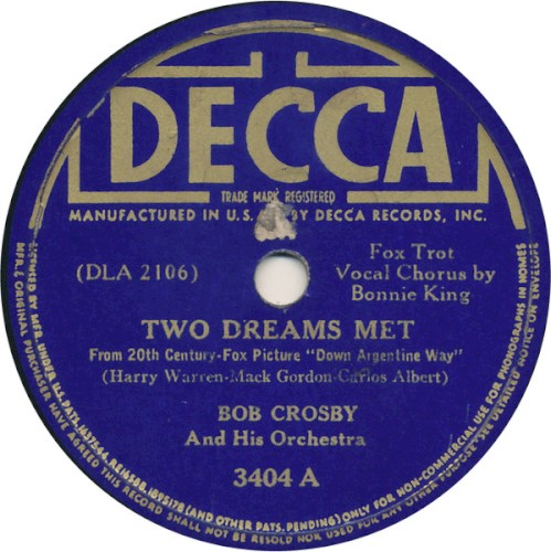 Two Dreams Met / Down Argentina Way