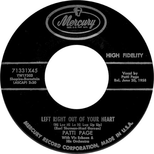 Left Right Out of Your Heart (Hi Lee Hi Lo Hi Lup Up Up) / Longing to Hold You Again