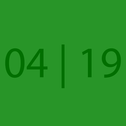 Calendar - 04 | 19