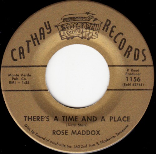 There’s a Time and a Place / I Really Don’t Want to Know