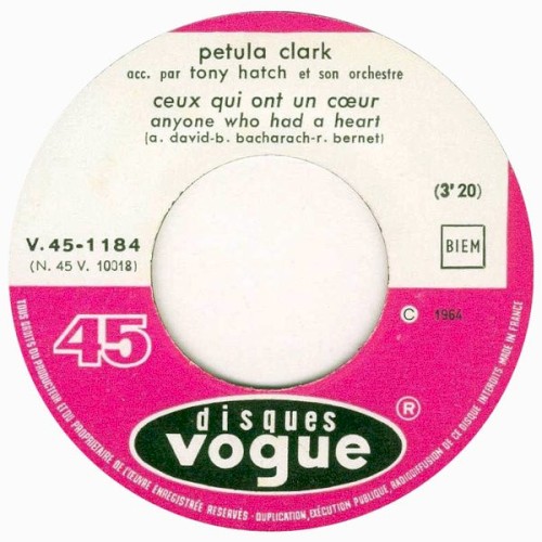 Ceux qui ont un cœur (Anyone Who Had a Heart) / Walter