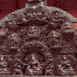 The Bombastic and Repetitive Sound of Tashi Ling Buddhas in Pokhara, Nepal