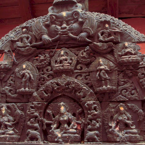 The Bombastic and Repetitive Sound of Tashi Ling Buddhas in Pokhara, Nepal