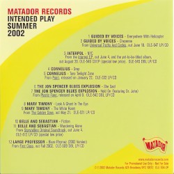 Intended Play: Summer 2002