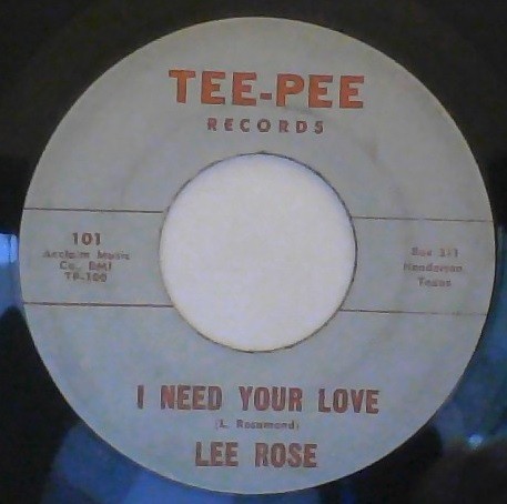 I Need Your Love / So Alone