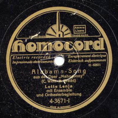 Alabama-Song / Denn wie man sich bettet, so liegt man
