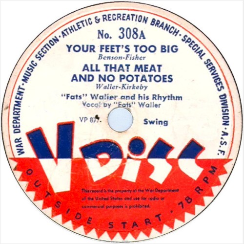 Your Feet’s Too Big / All That Meat and No Potatoes / Jelly Jelly