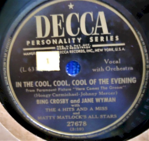 In the Cool, Cool, Cool of the Evening (from Paramount picture “Here Comes the Groom”) / Misto Cristofo Columbo (from Paramount picture “Here Comes the Groom”)