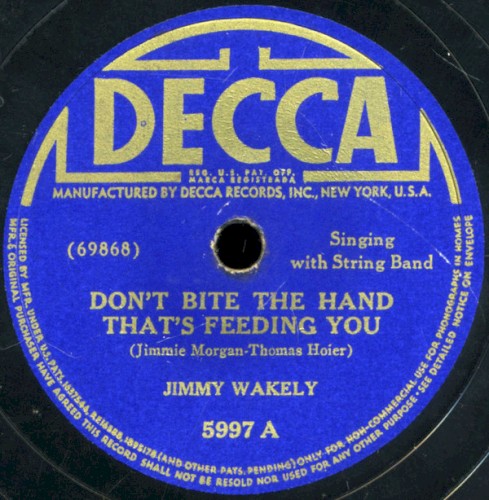 Don't Bite the Hand That's Feeding You / Little Sweetheart (I Miss You)