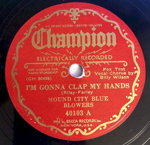 I'm Gonna Clap My Hands / High Society Blues