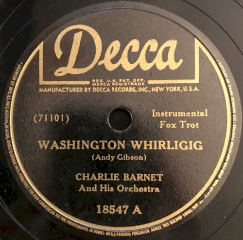 Washington Whirligig / Oh! Miss Jaxson