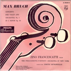 Max Bruch: Concerto for Violin and Orchestra no. 1 in G minor, op. 26 / Wieniawski: Russian Airs
