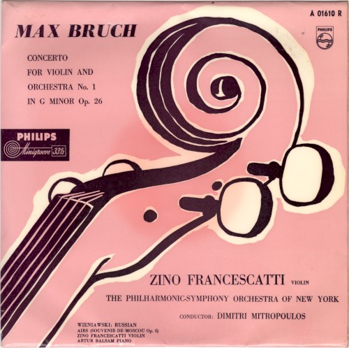 Max Bruch: Concerto for Violin and Orchestra no. 1 in G minor, op. 26 / Wieniawski: Russian Airs