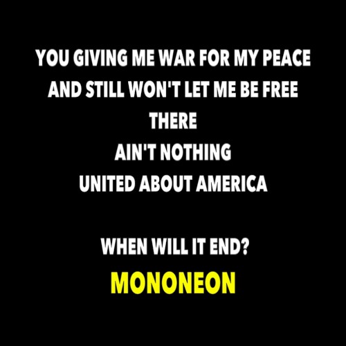 "AIN'T NOTHING UNITED ABOUT AMERICA"
