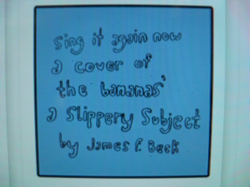 Sing it Again Now! A Cover of The Bananas' A Slippery Subject
