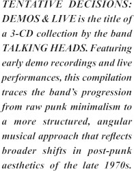 Tentative Decisions: Demos & Live