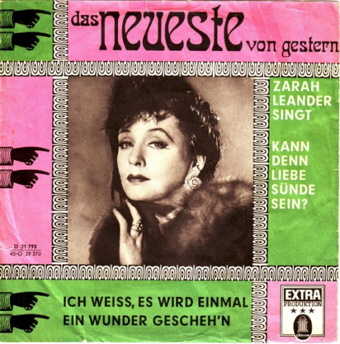 Kann denn Liebe Sünde sein? / Ich weiß, es wird einmal ein Wunder gescheh’n
