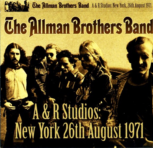 A & R Studios: New York 26th August 1971