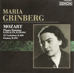 Piano Sonatas K. 332, K. 576, K. 533/494 / 12 Variations, K. 500 / Fantasy, K. 396