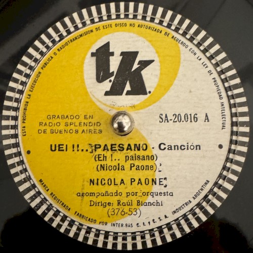 Uei!!... Paesano / Canzone di Roma