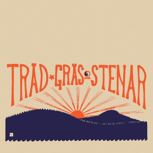 Träd, gräs och stenar