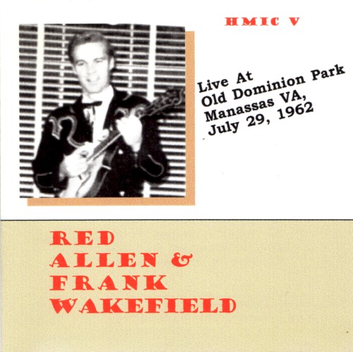 Live at Old Dominion Park, Manassas VA, July 29, 1962