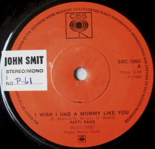 I Wish I Had a Mommy Like You / Changing Partners