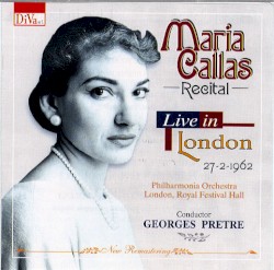 Maria Callas Recital (Live in London 27-2-1962)
