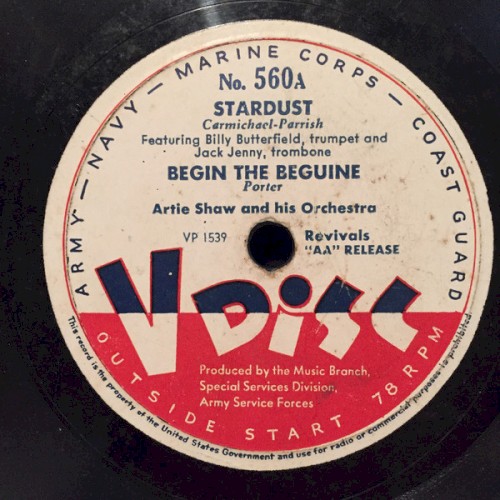 Stardust / Begin the Beguine / My Heart Stood Still / I’m an Old Cow‐Hand