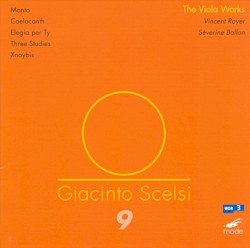 The Viola Works: Manto / Coelocanth / Elegia per Ty / Three Studies / Xnoybis