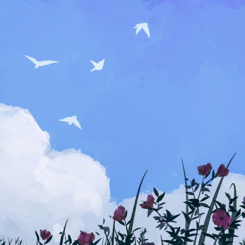 Springtime, with friends