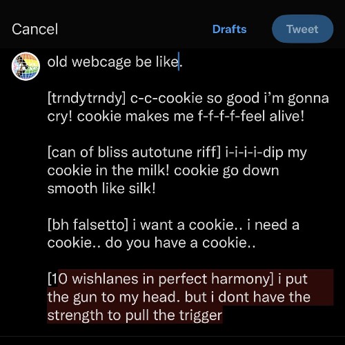 wishlane hops into virtual self's daw